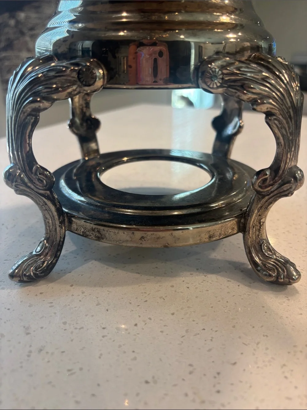 Vintage Ornate Silver-Plated Coffee Urn – Made in Indonesia